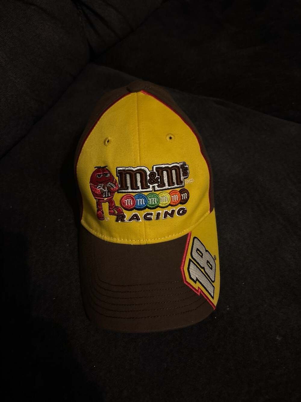 Kyle Busch #18 M&M's Racing Chase Authentics NASCAR Stretch Fit Hat S/M